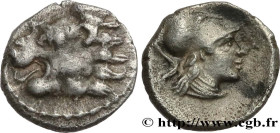PAMPHYLIA - SIDE
Type : Obole 
Date : c. 380-360 AC. 
Mint name / Town : Sidé, Pamphylie 
Metal : silver 
Diameter : 10  mm
Orientation dies : 1  h.
W...