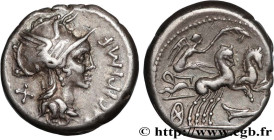 CIPIA
Type : Denier 
Date : 115-114 AC. 
Mint name / Town : Rome 
Metal : silver 
Millesimal fineness : 950  ‰
Diameter : 17  mm
Orientation dies : 9 ...