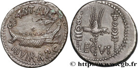 MARCUS ANTONIUS
Type : Denier 
Date : 32-31 AC. 
Mint name / Town : Patras 
Metal : silver 
Millesimal fineness : 750  ‰
Diameter : 18  mm
Orientation...