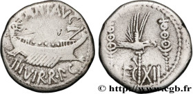 MARCUS ANTONIUS
Type : Denier 
Date : 32-31 AC. 
Mint name / Town : Grèce, Patras 
Metal : silver 
Millesimal fineness : 750  ‰
Diameter : 16,5  mm
Or...