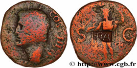 AGRIPPA
Type : As 
Date : 37-41 
Mint name / Town : Rome 
Metal : copper 
Diameter : 26,5  mm
Orientation dies : 6  h.
Weight : 9,62  g.
Rarity : R1 
...