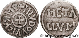 LOUIS THE PIOUS
Type : Denier 
Date : c. 819 
Date : s.d. 
Mint name / Town : Melle 
Metal : silver 
Diameter : 20  mm
Orientation dies : 1  h.
Weight...