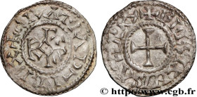 CHARLES II LE CHAUVE / THE BALD
Type : Denier 
Date : 25/06/864 
Date : n.d. 
Mint name / Town : Blois 
Metal : silver 
Diameter : 20  mm
Orientation ...