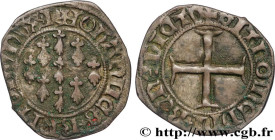 BRITTANY - DUCHY OF BRITTANY - JOHN V 
Type : Blanc 
Date : n.d. 
Mint name / Town : Rennes 
Metal : billon 
Diameter : 26  mm
Orientation dies : 4  h...