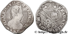 NAVARRE-BEARN - HENRY III
Type : Teston 
Date : 1576 
Mint name / Town : Morlaàs 
Metal : silver 
Diameter : 29  mm
Orientation dies : 1  h.
Weight : ...