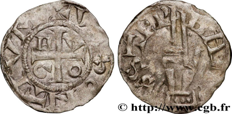 FRANCHE-COMTÉ - ARCHBISHOPRIC OF BESANÇON - HUGH III
Type : Denier 
Date : c. 10...