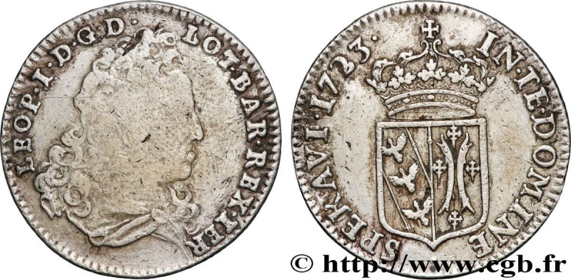DUCHY OF LORRAINE - LEOPOLD I
Type : Teston 
Date : 1723 
Mint name / Town : Nan...