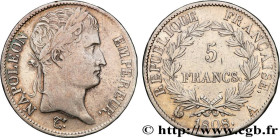 PREMIER EMPIRE / FIRST FRENCH EMPIRE
Type : 5 francs Napoléon Empereur, République française 
Date : 1808 
Mint name / Town : Paris 
Quantity minted :...