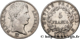 PREMIER EMPIRE / FIRST FRENCH EMPIRE
Type : 5 francs Napoléon Empereur, Empire français 
Date : 1811 
Mint name / Town : La Rochelle 
Quantity minted ...