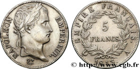 PREMIER EMPIRE / FIRST FRENCH EMPIRE
Type : 5 francs Napoléon Empereur, Empire français 
Date : 1813 
Mint name / Town : Paris 
Quantity minted : 9.75...