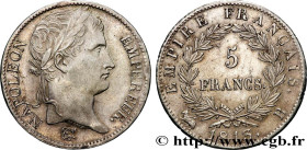 PREMIER EMPIRE / FIRST FRENCH EMPIRE
Type : 5 francs Napoléon Empereur, Empire français 
Date : 1813 
Mint name / Town : Rouen 
Quantity minted : 727....