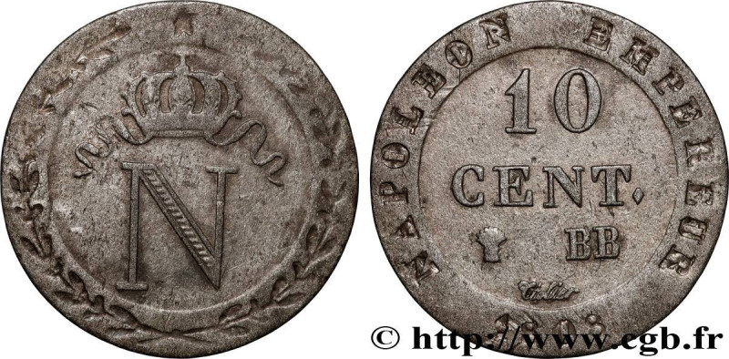 PREMIER EMPIRE / FIRST FRENCH EMPIRE
Type : 10 cent. à l'N couronnée 
Date : 180...