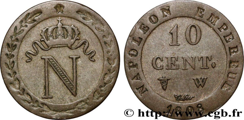 PREMIER EMPIRE / FIRST FRENCH EMPIRE
Type : 10 cent. à l'N couronnée 
Date : 180...