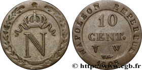 PREMIER EMPIRE / FIRST FRENCH EMPIRE
Type : 10 cent. à l'N couronnée 
Date : 1808 
Mint name / Town : Lille 
Quantity minted : 1575410 
Metal : billon...