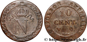 PREMIER EMPIRE / FIRST FRENCH EMPIRE
Type : 10 cent. à l'N couronnée 
Date : 1810 
Mint name / Town : Perpignan 
Quantity minted : 129985 
Metal : bil...