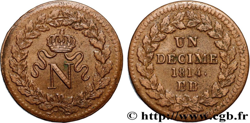 PREMIER EMPIRE / FIRST FRENCH EMPIRE
Type : Un décime à l’N couronnée 
Date : . ...
