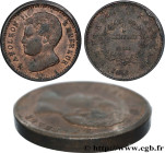 NAPOLEON II
Type : Essai-piéfort de 1 centime en bronze 
Date : (1860) 
Date : 1816 
Quantity minted : --- 
Metal : bronze 
Diameter : 18,87  mm
Orien...