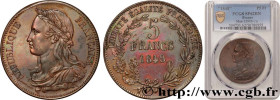 II REPUBLIC
Type : Concours de 5 francs, essai en cuivre par Montagny 
Date : 1848 
Mint name / Town : Paris 
Quantity minted : --- 
Metal : copper 
D...