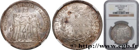 II REPUBLIC
Type : 5 francs Hercule, IIe République 
Date : 1849 
Mint name / Town : Paris 
Quantity minted : 29130599 
Metal : silver 
Millesimal fin...