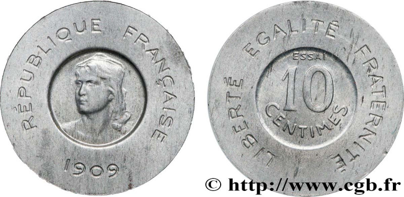 III REPUBLIC
Type : Essai de 10 centimes Rude en aluminium 
Date : 1909 
Mint na...
