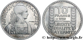 FRENCH STATE
Type : Essai hybride de 10 francs Turin, grand module, 30 mm, 3 g - en aluminium 
Date : 1929 / 1939 
Date : 1939 
Mint name / Town : Par...
