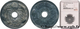 PROVISIONAL GOVERNEMENT OF THE FRENCH REPUBLIC
Type : Essai de 20 centimes Lindauer en zinc 
Date : 1945 
Mint name / Town : Paris 
Quantity minted : ...