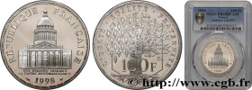 V REPUBLIC
Type : 100 francs Panthéon, BE (Belle Épreuve) 
Date : 1998 
Quantity minted : 7.404 
Metal : silver 
Millesimal fineness : 90  ‰
Diameter ...