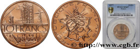V REPUBLIC
Type : 10 francs Mathieu, Tranche A 
Date : 1977 
Mint name / Town : Pessac 
Quantity minted : 100052511 
Metal : copper nickel and alumini...