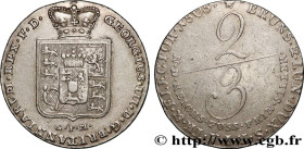 GERMANY - KINGDOM OF HANOVER - GEORGE III OF THE UNITED KINGDOM
Type : 2/3 de thaler 
Date : 1805 
Mint name / Town : Clausthal 
Millesimal fineness :...