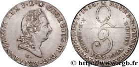 GERMANY - KINGDOM OF HANOVER - GEORGE III OF THE UNITED KINGDOM
Type : 2/3 Thaler  
Date : 1814 
Mint name / Town : Hanovre 
Metal : silver 
Millesima...