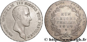 GERMANY - KINGDOM OF PRUSSIA - FREDERICK-WILLIAM III
Type : 1 Thaler  
Date : 1814 
Mint name / Town : Berlin 
Quantity minted : - 
Metal : silver 
Mi...