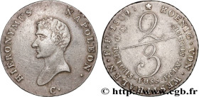 GERMANY - KINGDOM OF WESTPHALIA - JÉRÔME NAPOLÉON
Type : 2/3 Thaler, 1er type 
Date : 1809 
Mint name / Town : Clausthal 
Quantity minted : - 
Metal :...