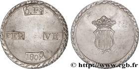 SPAIN - FERDINAND VII - SIEGE OF TARRAGONA
Type : 5 Pesetas 
Date : 1809 
Mint name / Town : Tarragone 
Quantity minted : --- 
Metal : silver 
Diamete...