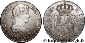 SPAIN - KINGDOM OF SPAIN - FERDINAND VII
Type : 8 Reales  
Date : 1813 
Mint name / Town : Cadix 
Metal : silver 
Millesimal fineness : 896  ‰
Diamete...