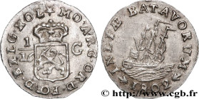 NETHERLANDS INDIES
Type : 1/16 Gulden République Batave 
Date : 1802 
Quantity minted : - 
Metal : silver 
Millesimal fineness : 916  ‰
Diameter : 16 ...