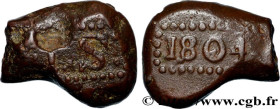 NETHERLANDS INDIES
Type : 1 Stuiver République Batave 
Date : 1804 
Quantity minted : - 
Metal : copper 
Diameter : 23  mm
Orientation dies : 12  h.
W...