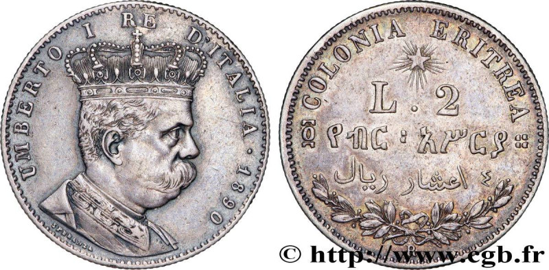 ERITREA - KINGDOM OF ITALY - UMBERTO I
Type : 2 Lire  
Date : 1890 
Mint name / ...