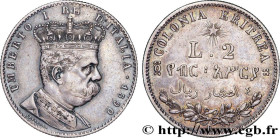 ERITREA - KINGDOM OF ITALY - UMBERTO I
Type : 2 Lire  
Date : 1890 
Mint name / Town : Rome 
Quantity minted : 1000000 
Metal : silver 
Millesimal fin...