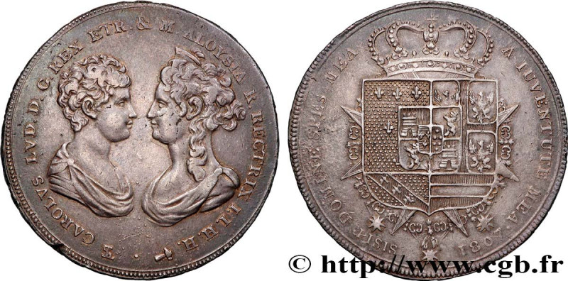 ITALY - KINGDOM OF ETRURIA - CHARLES-LOUIS and MARIE-LOUISE
Type : 10 Paoli ou F...