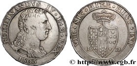 ITALY - KINGDOM OF NAPLES - FERDINAND IV
Type : 1 Piastre de 120 Grana 
Date : 1805 
Quantity minted : - 
Metal : silver 
Millesimal fineness : 833,33...