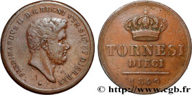 ITALY - KINGDOM OF THE TWO SICILIES
Type : 10 Tornesi Royaume des Deux-Siciles, Ferdinand II 
Date : 1849 
Quantity minted : - 
Metal : copper 
Diamet...