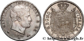ITALY - KINGDOM OF ITALY - NAPOLEON I
Type : 2 Lire 
Date : 1810 
Mint name / Town : Milan 
Quantity minted : 364878 
Metal : silver 
Diameter : 27  m...