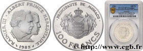 MONACO
Type : Piefort en argent 100 Francs Rainier III et Albert 
Date : 1982 
Mint name / Town : Paris 
Quantity minted : 250 
Metal : silver 
Milles...