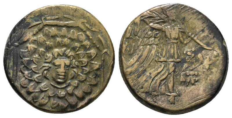 PONTOS. Amisos. Ae (Circa 85-65 BC). Time of Mithradates VI Eupator.
Obv: Aegis ...