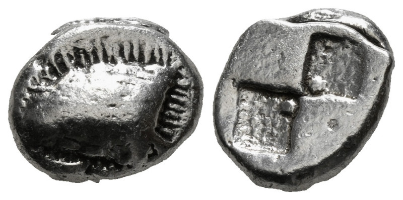 PAPHLAGONIA. Sinope. Drachm (Circa 490-425 BC).
Obv: Head of sea-eagle left; bel...