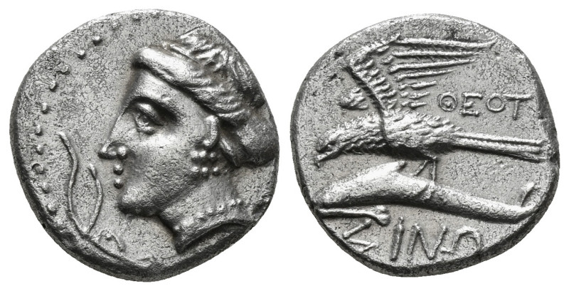 PAPHLAGONIA. Sinope. Siglos or Drachm (Circa 4th-3rd century BC).
Obv: Head of ...