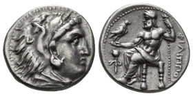 KINGS OF MACEDON. Philip III Arrhidaios (323-317 BC). Drachm. Magnesia ad Maeandrum
Obv: Head of Herakles right, wearing lion skin.
Rev: ΦΙΛΙΠΠΟY.
...