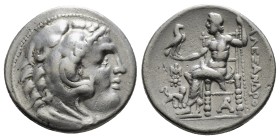 Ionia, Miletos AR Tetradrachm. Circa 295-275 BC. Civic issue in the name and types of Alexander III. Head of Herakles right, wearing lion skin headdre...
