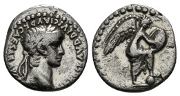 CAPPADOCIA. Caesarea. Nero (54-68). Hemidrachm.
Obv: NERO CLAVD DIVI CLAVD F CAESAR AVG GERMANI.
Laureate head right.
Rev: Nike standing right, with f...