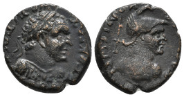LYCAONIA. Iconium (as Claudiconium). Titus (Caesar, 69-79). Ae.
Obv: AYTOKPATωP TITOC KAICAP.
Laureate, draped and cuirassed bust of Titus right.
Rev:...
